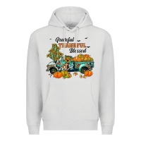 Dove Grey grateful thankful blessed Premium Hoodie - JahusDesignShop