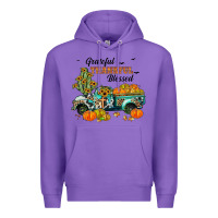 Purple grateful thankful blessed Premium Hoodie - JahusDesignShop