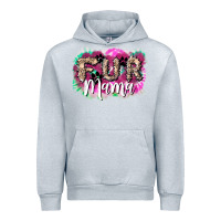 Heather Grey fur mama Urban Hoodie - NancyCooperArtShop