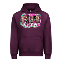 Mauve Wine fur mama Urban Hoodie - NancyCooperArtShop