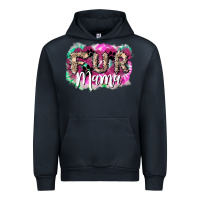 Navy fur mama Urban Hoodie - NancyCooperArtShop