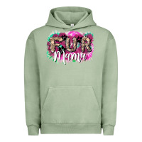 Pigment Oil Green fur mama Urban Hoodie - NancyCooperArtShop