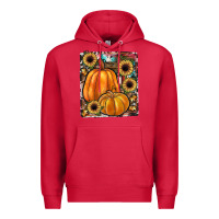 Cardinal sunflowers, pumpkin, cowhide, serape Premium Hoodie - JahusDesignShop