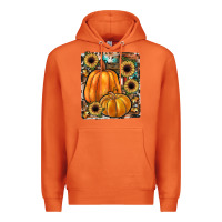 Carrot sunflowers, pumpkin, cowhide, serape Premium Hoodie - JahusDesignShop