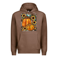 Chestnut sunflowers, pumpkin, cowhide, serape Premium Hoodie - JahusDesignShop
