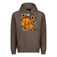 Coffee sunflowers, pumpkin, cowhide, serape Premium Hoodie - JahusDesignShop
