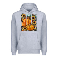 Heather Grey sunflowers, pumpkin, cowhide, serape Premium Hoodie - JahusDesignShop