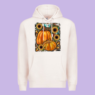 Sunflowers, Pumpkin, Cowhide, Serape Premium Hoodie Designed By Jahusdesignshop