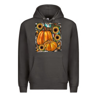 Smoke sunflowers, pumpkin, cowhide, serape Premium Hoodie - JahusDesignShop