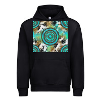 Foreset Green gemstone leopard cowhide Urban Hoodie - NancyCooperArtShop