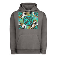 Pigment Tornado gemstone leopard cowhide Urban Hoodie - NancyCooperArtShop