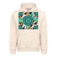 Sandshell gemstone leopard cowhide Urban Hoodie - NancyCooperArtShop