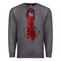 Charcoal Heather gobble head Premium Sweatshirt - RanaPortraitStore