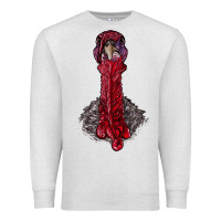 Oatmeal Heather gobble head Premium Sweatshirt - RanaPortraitStore