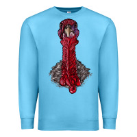 Ocean Blue gobble head Premium Sweatshirt - RanaPortraitStore