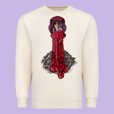 Gobble Head Premium Sweatshirt Designed By Ranaportraitstore