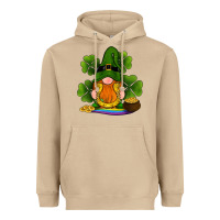 Mushroom st patricks day gnomes shamrock gold horseshoes rainbow Heavyweight Hoodie - RanaPortraitStore