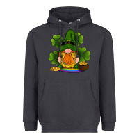 Smoke st patricks day gnomes shamrock gold horseshoes rainbow Heavyweight Hoodie - RanaPortraitStore