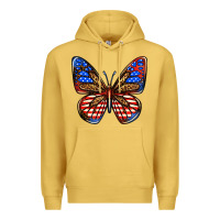 Antique Gold 4th of july butterfly Premium Hoodie - BundleAndBundleShop