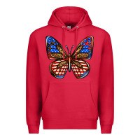 Cardinal 4th of july butterfly Premium Hoodie - BundleAndBundleShop