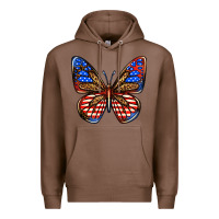 Chestnut 4th of july butterfly Premium Hoodie - BundleAndBundleShop
