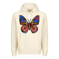 Sandshell 4th of july butterfly Premium Hoodie - BundleAndBundleShop
