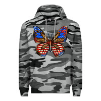 Slate Camo 4th of july butterfly Premium Hoodie - BundleAndBundleShop