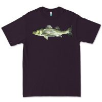 Plum Striped Bass Premium Tee - LillyAllenDesigns
