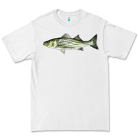 White Striped Bass Premium Tee - LillyAllenDesigns