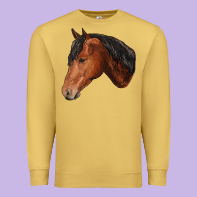 Horse Premium Sweatshirt Designed By Ranaportraitstore