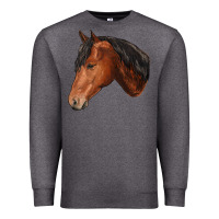 Charcoal Heather horse Premium Sweatshirt - RanaPortraitStore