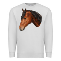 Dove Grey horse Premium Sweatshirt - RanaPortraitStore