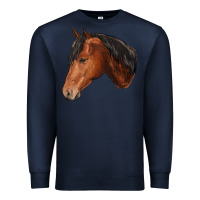 Navy horse Premium Sweatshirt - RanaPortraitStore