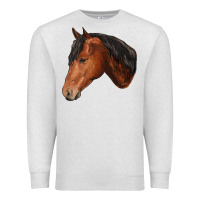 Oatmeal Heather horse Premium Sweatshirt - RanaPortraitStore