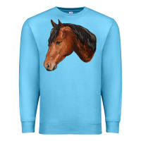 Ocean Blue horse Premium Sweatshirt - RanaPortraitStore