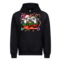 Black gamer merry christmas Urban Hoodie - NancyCooperArtShop