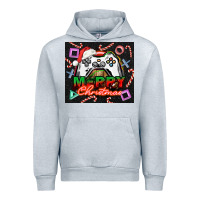 Heather Grey gamer merry christmas Urban Hoodie - NancyCooperArtShop