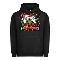 Pigment Black gamer merry christmas Urban Hoodie - NancyCooperArtShop