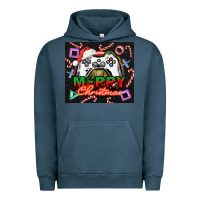 Pigment Midnight Navy gamer merry christmas Urban Hoodie - NancyCooperArtShop