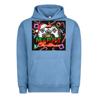 Pigment Pebble Blue gamer merry christmas Urban Hoodie - NancyCooperArtShop