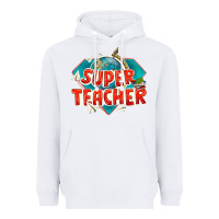 White super teacher Heavyweight Hoodie - texasbilliewilder
