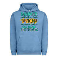 Pigment Pebble Blue get more tattoos Urban Hoodie - NancyCooperArtShop