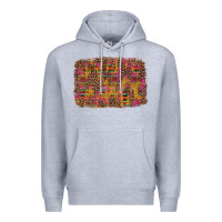 Heather Grey cinco de mayo leopard glitter Premium Hoodie - Artiststas