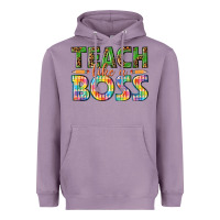Lavender teach like a boss Heavyweight Hoodie - texasbilliewilder