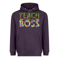 Plum teach like a boss Heavyweight Hoodie - texasbilliewilder