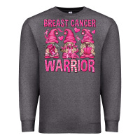 Charcoal Heather Breast Cancer Warrior Gnomes Premium Sweatshirt - texasbilliewilder