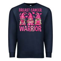 Navy Breast Cancer Warrior Gnomes Premium Sweatshirt - texasbilliewilder