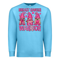 Ocean Blue Breast Cancer Warrior Gnomes Premium Sweatshirt - texasbilliewilder