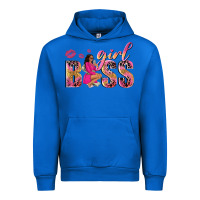 Cobalt girl boss afro black woman Urban Hoodie - NancyCooperArtShop