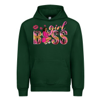 Forest Green girl boss afro black woman Urban Hoodie - NancyCooperArtShop